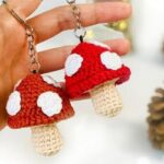 Amigurumi Crochet Mushroom Keychain Pattern